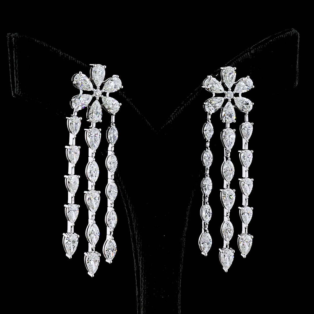 14.29 CTTW MIX Lab Diamond Special Earring (E Color and VS Clarity)