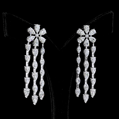 14.29 CTTW MIX Lab Diamond Special Earring (E Color and VS Clarity)