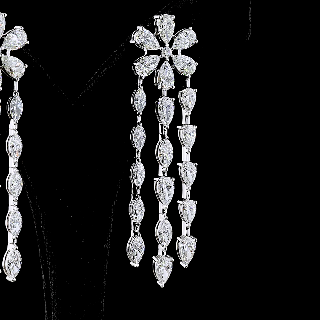 14.29 CTTW MIX Lab Diamond Special Earring (E Color and VS Clarity)