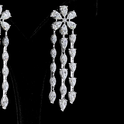 14.29 CTTW MIX Lab Diamond Special Earring (E Color and VS Clarity)