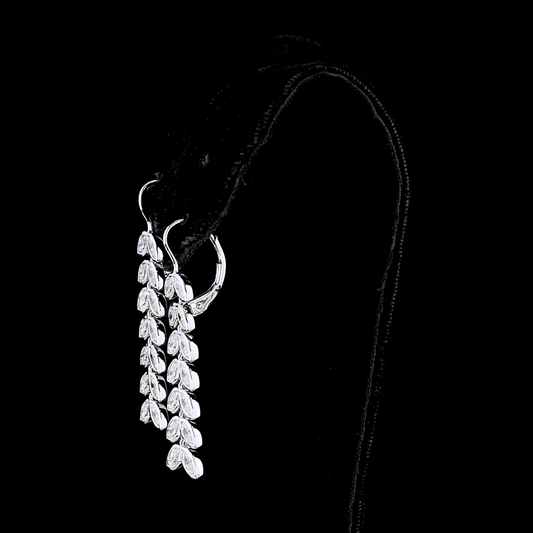 3.34 CTTW Marquise Lab Diamond Hanging Earring (E Color and VS Clarity)