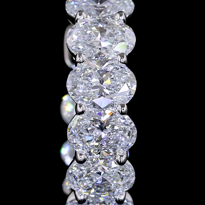 1.97 CTTW Oval Lab Diamond Huggies Earring (E Color and VS Clarity)