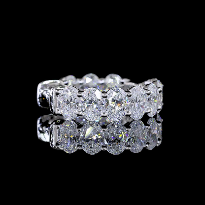 1.97 CTTW Oval Lab Diamond Huggies Earring (E Color and VS Clarity)