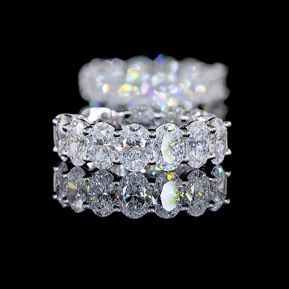 1.97 CTTW Oval Lab Diamond Huggies Earring (E Color and VS Clarity)