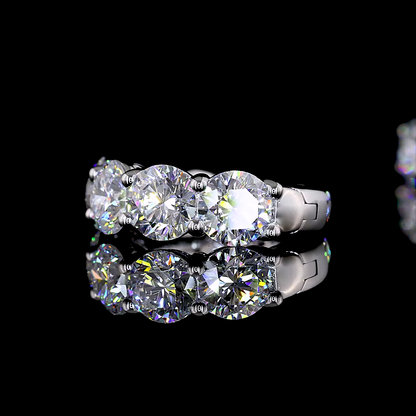 2.99 CTTW Round Lab Diamond Huggies Earring (E Color and VS Clarity)