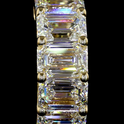 3.29 CTTW Emerald Lab Diamond Huggies Earring 14.9mm 14k Yellow Gold E Color and VS2 Clarity jewelry-spot-usa