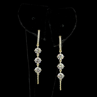 3.41 CTTW Round Lab Diamond Huggies Earring