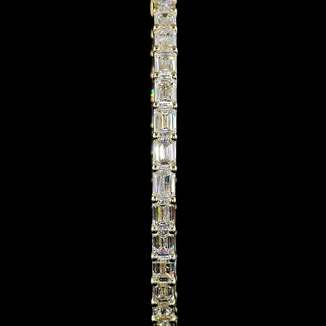 6.40 CTTW Emerald Lab Diamond Hoops Earring (E Color and VS Clarity)