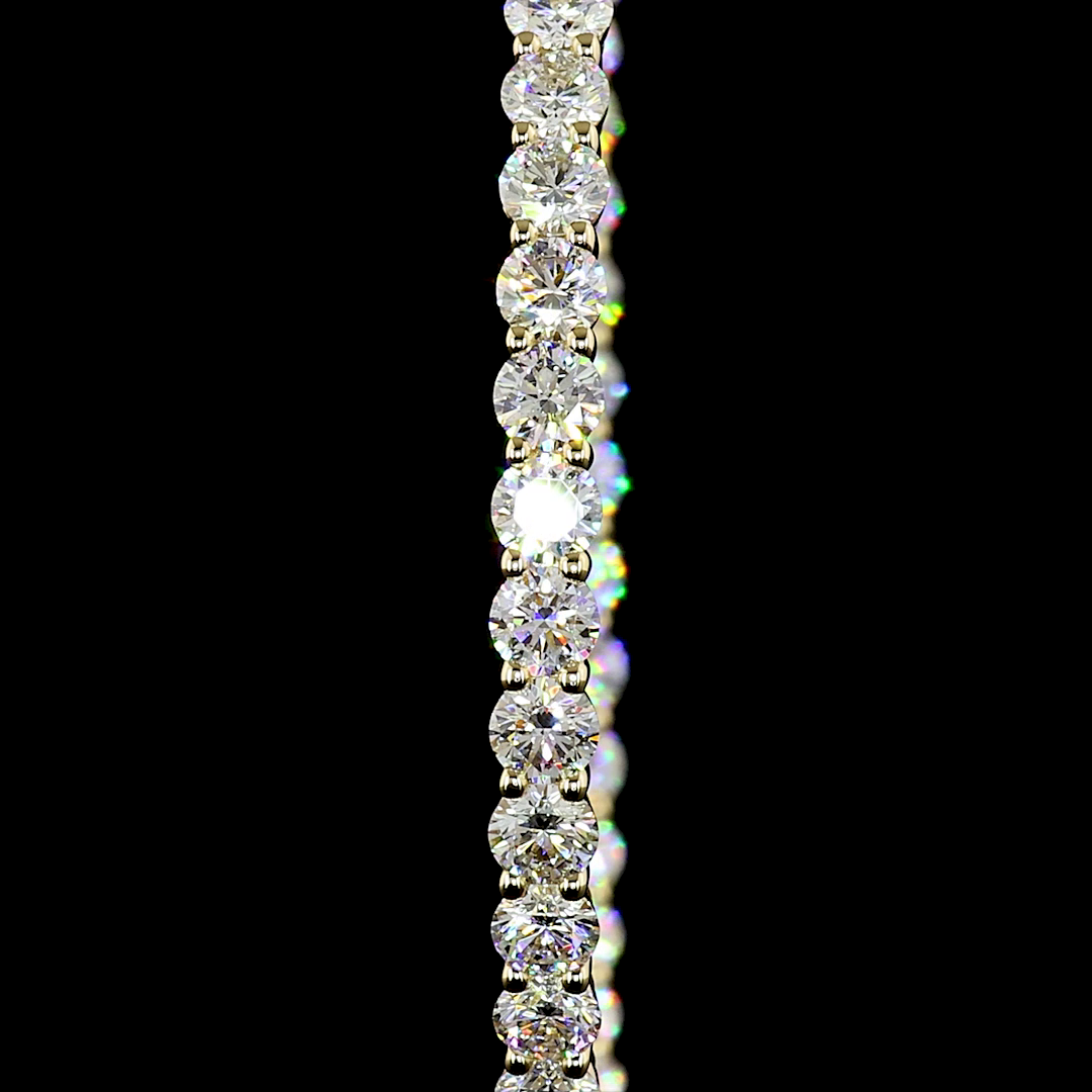 6.91 CTTW Round Lab Grown Diamond Hoops Earring 35mm (E Color and VS1 Clarity)