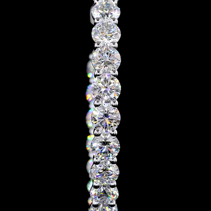 9.03 CTTW Round Lab Diamond Hoops Earring (E Color and VS Clarity)