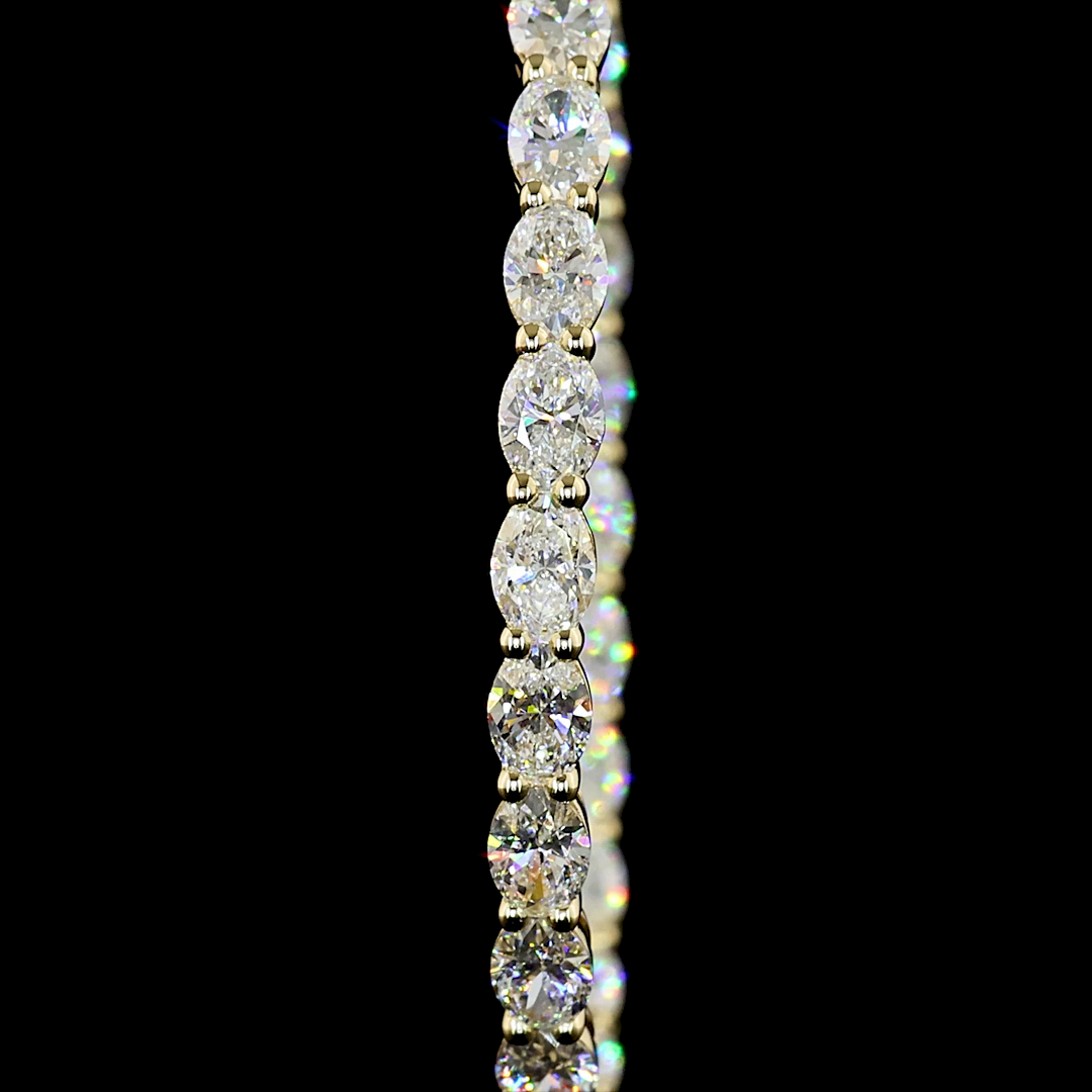 5.61 CTTW Oval Lab Diamond Hoops Earring 44.36mm 14k Yellow Gold E Color and VS Clarity jewelry-spot-usa