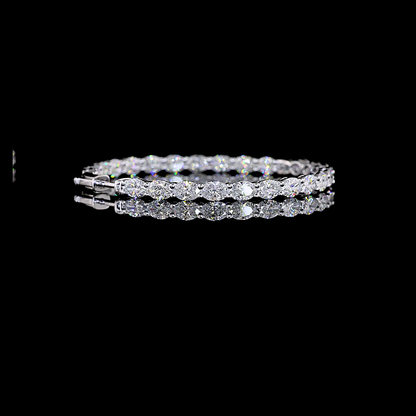 8.79 CTTW Oval Lab Diamond Hoops Earring 44.36mm 14k White Gold F Color and VS1 Clarity jewelry-spot-usa