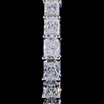 9.05 CTTW Radiant Lab Diamond Hoops Earring