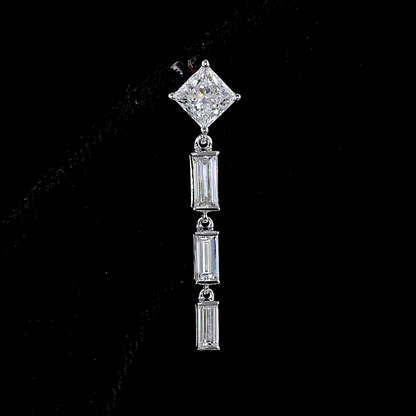 2.03 CTTW MIX Lab Diamond Hanging Earring