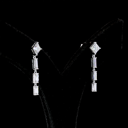 2.03 CTTW MIX Lab Diamond Hanging Earring