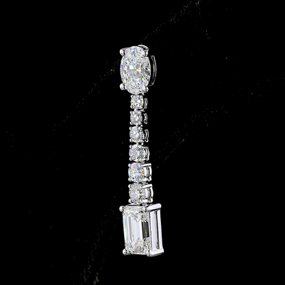 5.06 CTTW MIX Lab Diamond Hanging Earring