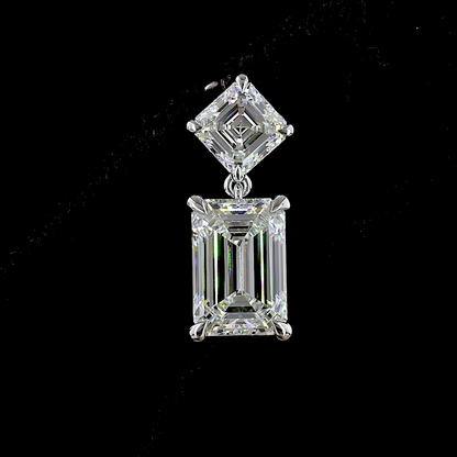 8.21 CTTW MIX Lab Diamond Hanging Earring (F Color and VS2 Clarity)
