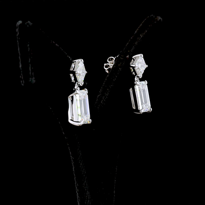 8.21 CTTW MIX Lab Diamond Hanging Earring (F Color and VS2 Clarity)