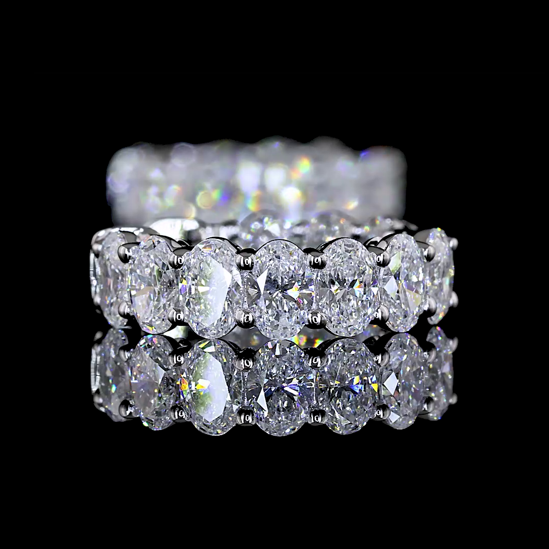 2.00 CTTW Oval Lab Grown Diamond Huggies Earring 14.1mm (E Color and VS Clarity)
