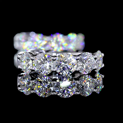 1.97 CTTW Round Lab Diamond Huggies Earring (E Color and VS2 Clarity)