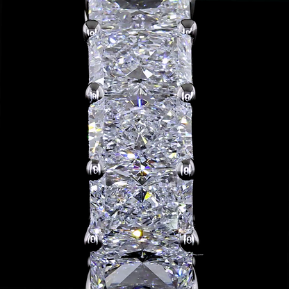 2.99 CTTW Radiant Lab Diamond Huggies Earring