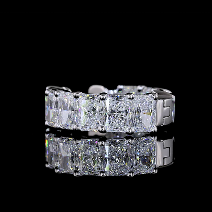 2.99 CTTW Radiant Lab Diamond Huggies Earring