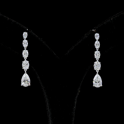3.52 CTTW MIX Lab Diamond Hanging Earring