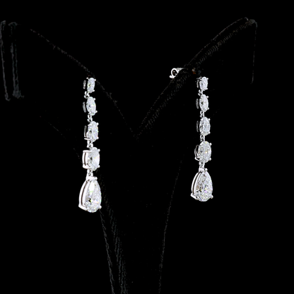 3.52 CTTW MIX Lab Diamond Hanging Earring
