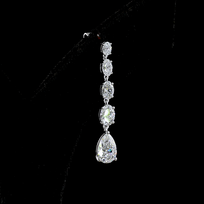 3.52 CTTW MIX Lab Diamond Hanging Earring