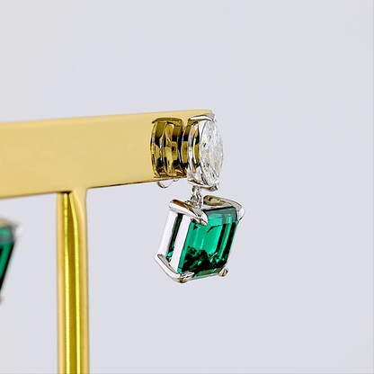 0.63 CTTW MIX Lab Diamond Hanging Earring