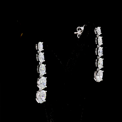 2.18 CTTW MIX Lab Diamond Hanging Earring