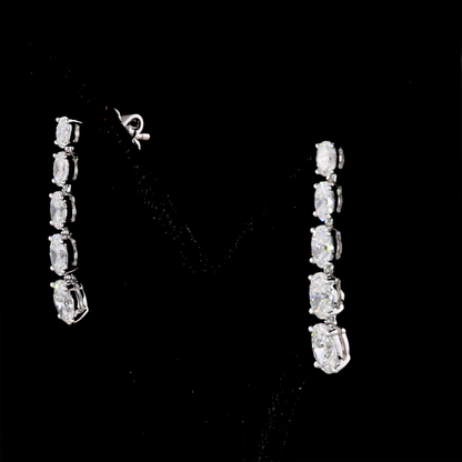 2.18 CTTW MIX Lab Diamond Hanging Earring