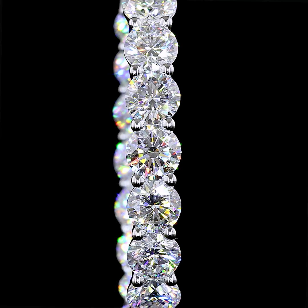 11.80 CTTW Round Lab Diamond Hoops Earring