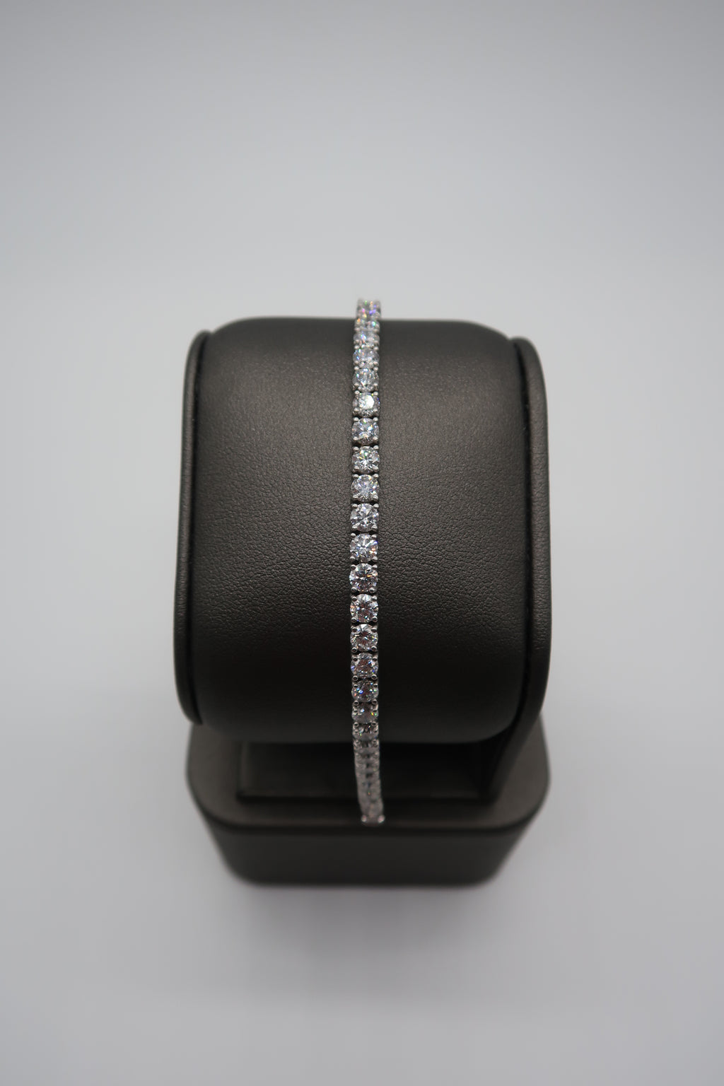 10cttw Lab Grown Round Diamond Tennis Bracelet 7" 14K Gold