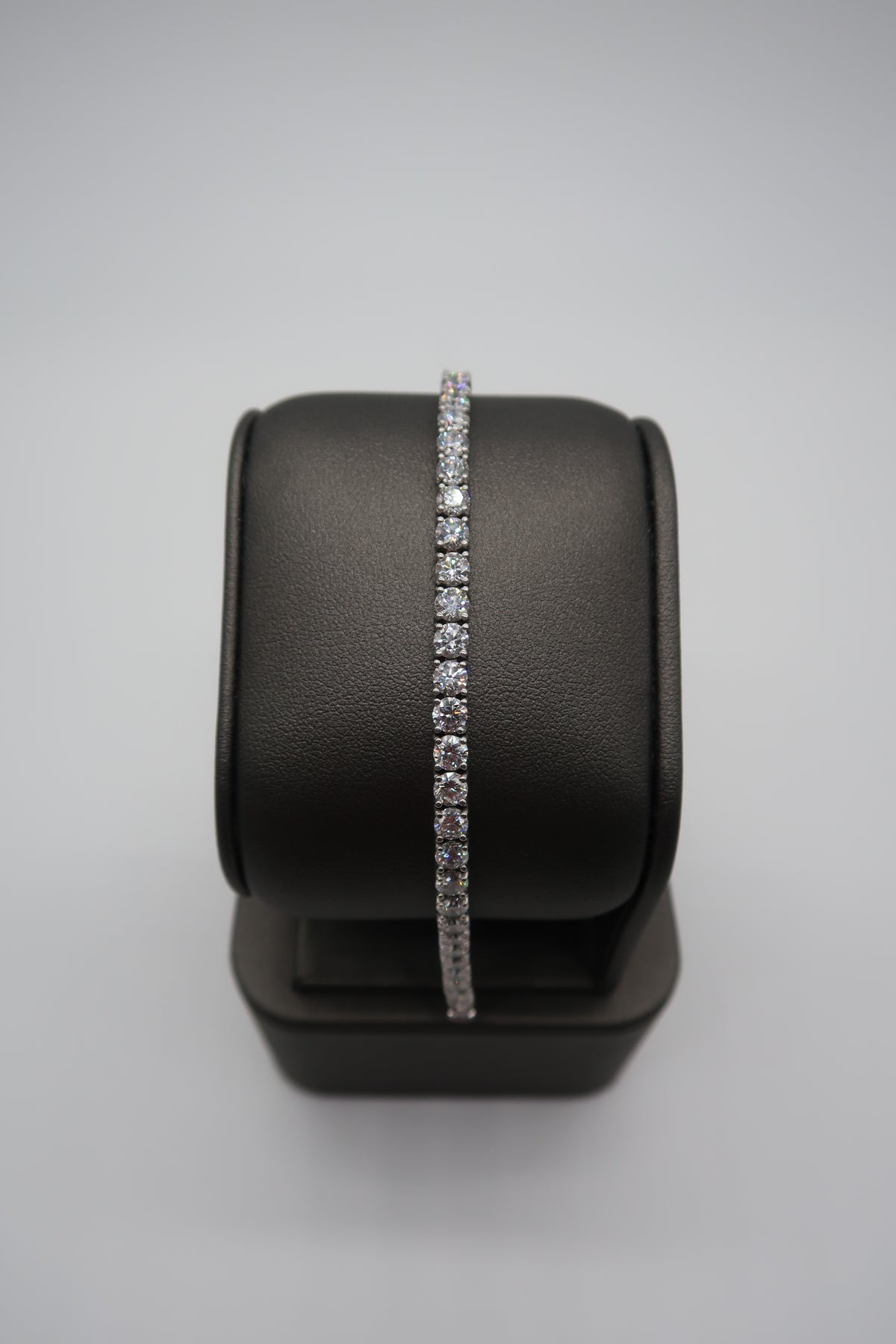 10cttw Lab Grown Round Diamond Tennis Bracelet 7" 14K Gold