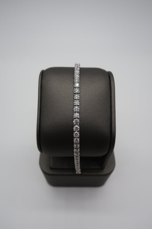 10cttw Lab Grown Diamond Tennis Bracelet 7" 14K White Gold