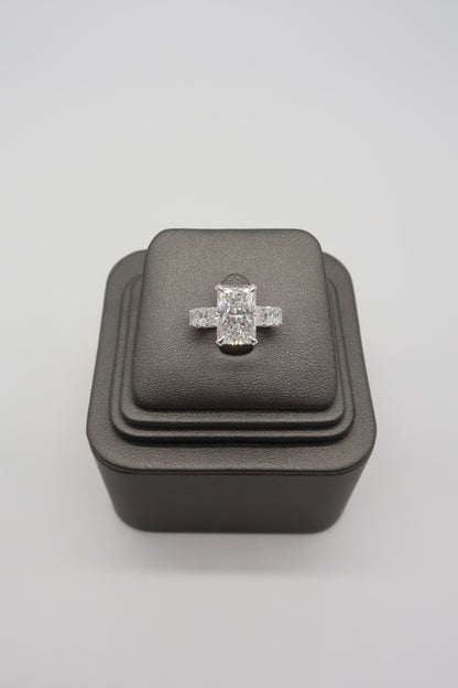 2CT Radiant Lucida Engagement Ring Design Concept