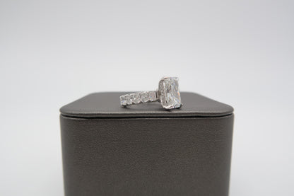 2CT Radiant Lucida Engagement Ring Design Concept