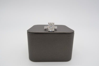 2CT Radiant Lucida Engagement Ring Design Concept