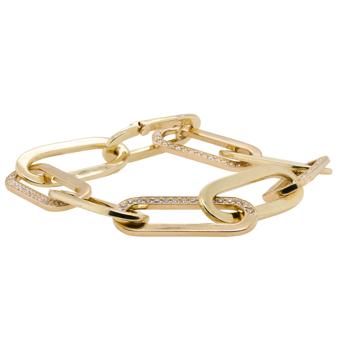 1.99 CTTW Round Natural Diamond Bracelet in 14K Yellow Gold