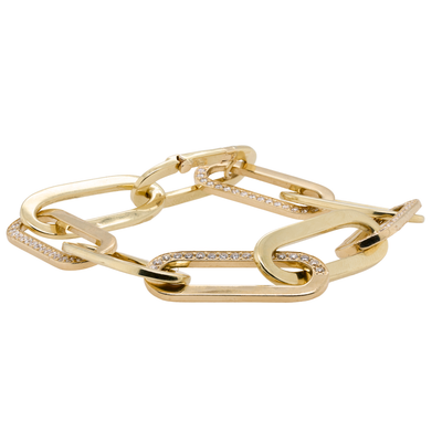 1.99 CTTW Round Natural Diamond Bracelet in 14K Yellow Gold