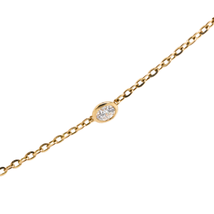 3.00 CT Emerald Lab-Grown Diamond Necklace in 14K Yellow Gold, 18"