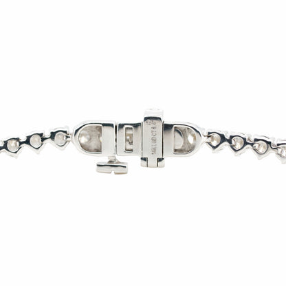8.41 CTTW Round Lab-Grown Diamond Tennis Necklace in 14K White Gold, 16"