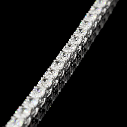 10.04 CTTW Oval Lab Diamond Tennis Necklace 16.5" 14k White Gold F Color and VS2 Clarity jewelry-spot-usa