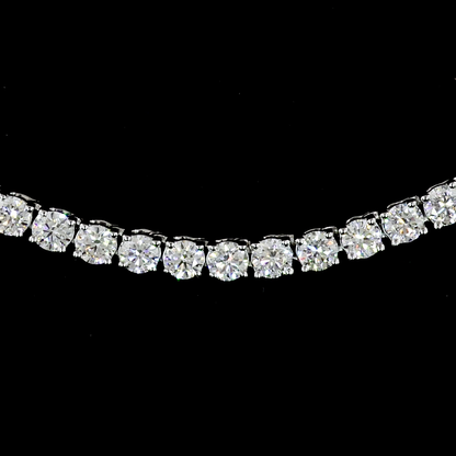 5.00 CTTW Round Lab Diamond Tennis Necklace 17" 14k White Gold F Color and VS1 Clarity jewelry-spot-usa