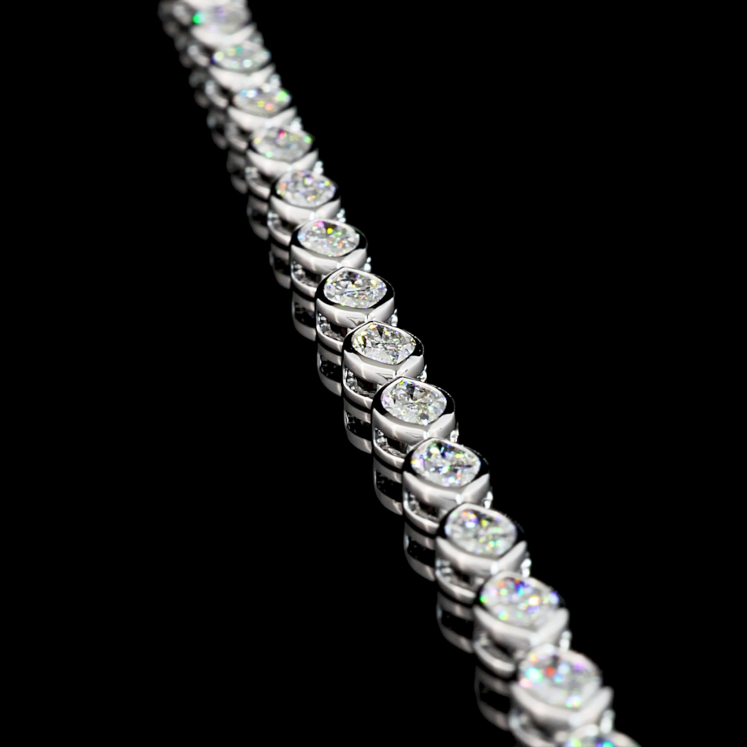 10.07 CTTW Marquise Lab Diamond Tennis Necklace 16" 18k White Gold F Color and VS2 Clarity jewelry-spot-usa