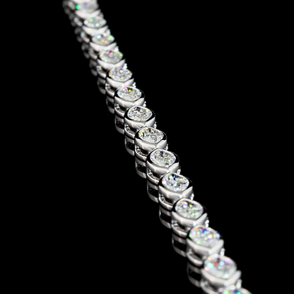 10.07 CTTW Marquise Lab Diamond Tennis Necklace 16" 18k White Gold F Color and VS2 Clarity jewelry-spot-usa