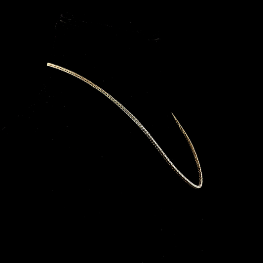 14k Yellow Gold Lab Diamond Round 4.64 CTTW Tennis Necklace 16.50" F VS2 jewelry-spot-usa