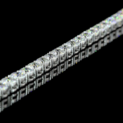 29.79 CTTW Round Lab Diamond Tennis Necklace (E Color and VS Clarity)