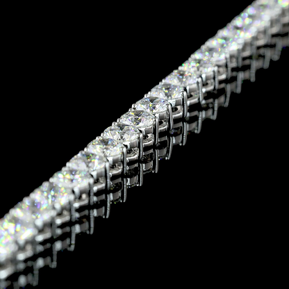 13.31 CTTW Round Lab Diamond Tennis Necklace 16.5" 14k White Gold E Color and VS Clarity jewelry-spot-usa